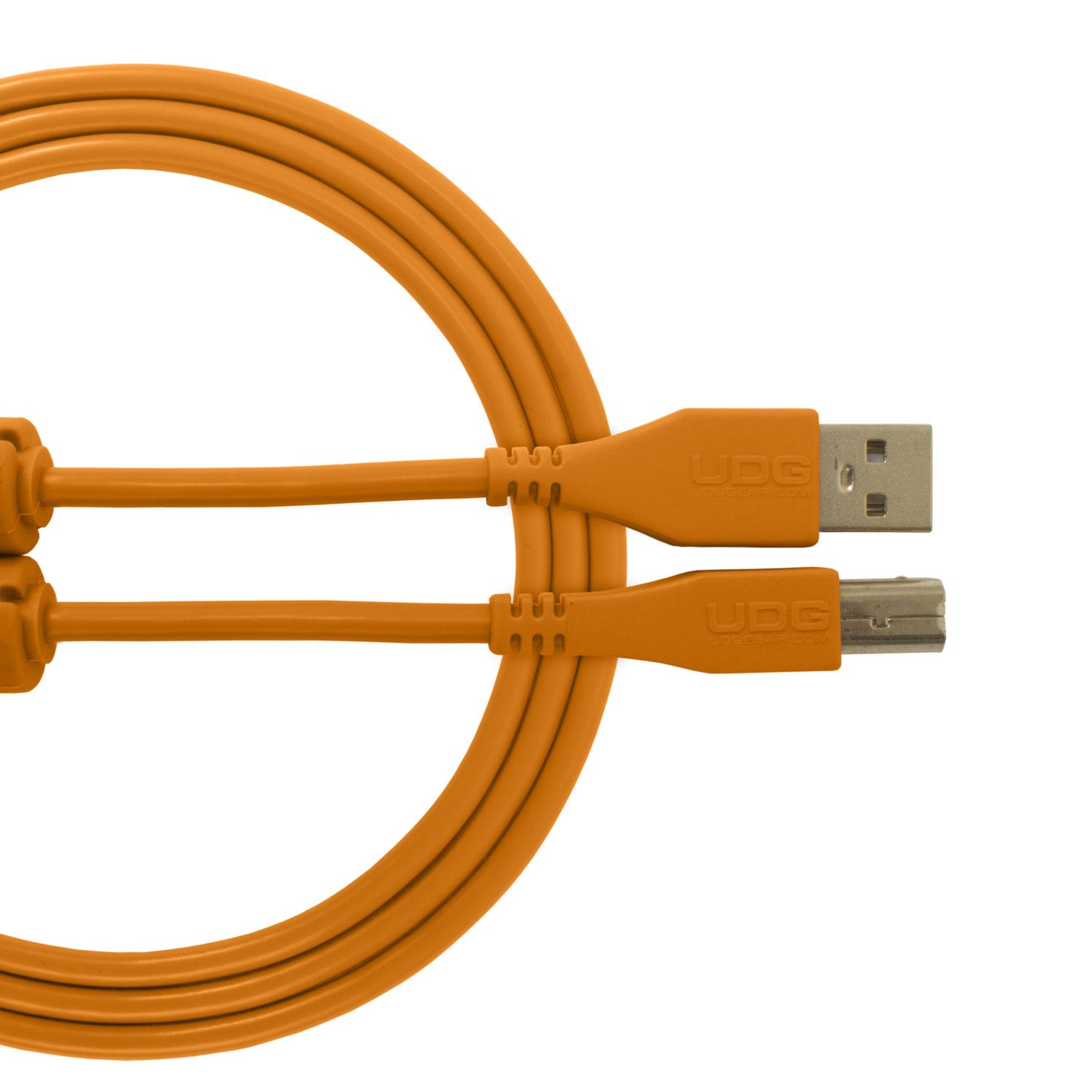 U95001OR UDG AUDIO CABLE USB 2.0 A-B ORANG STRA 1M