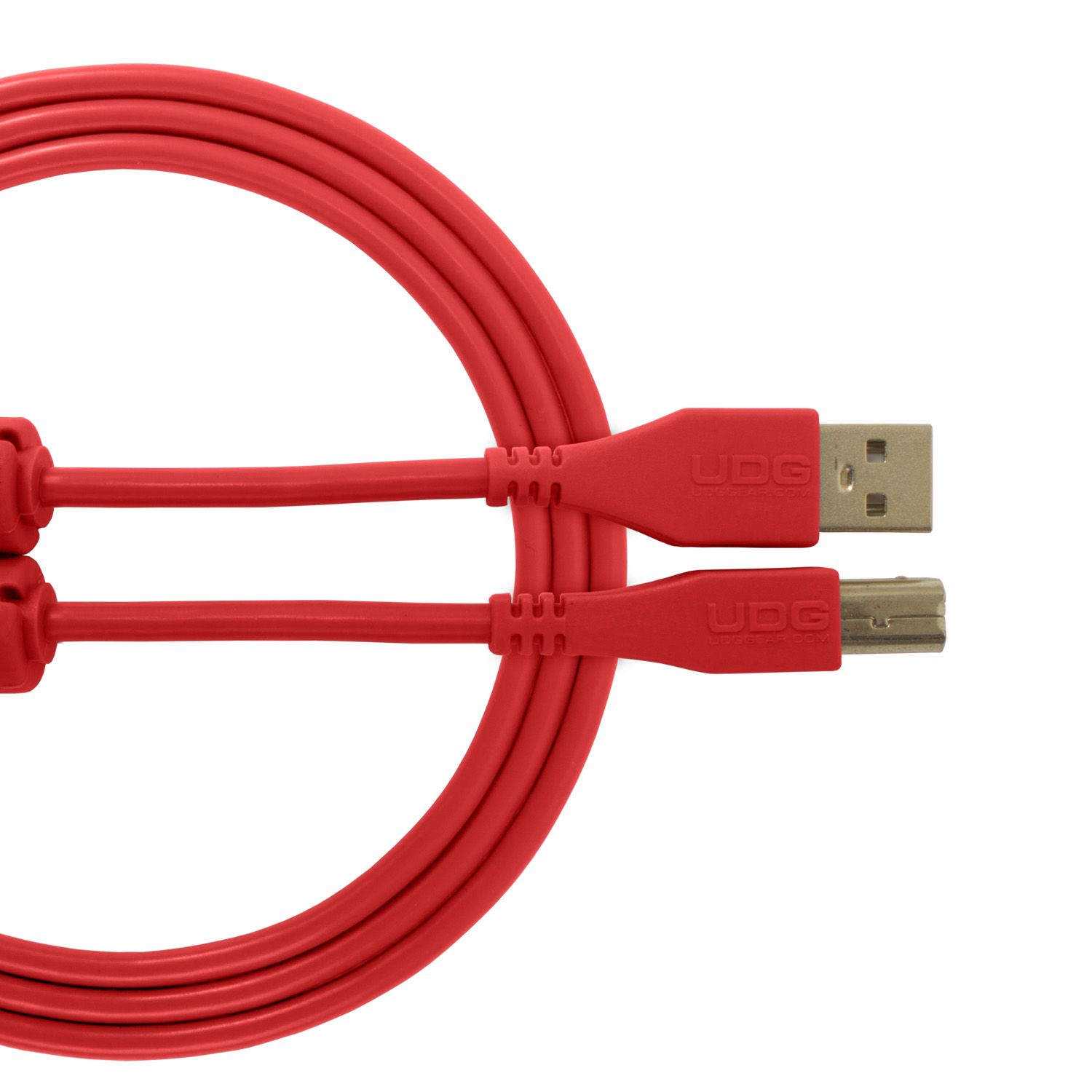U95003RD UDG AUDIO CABLE USB 2.0 A-B RED STRA 3M