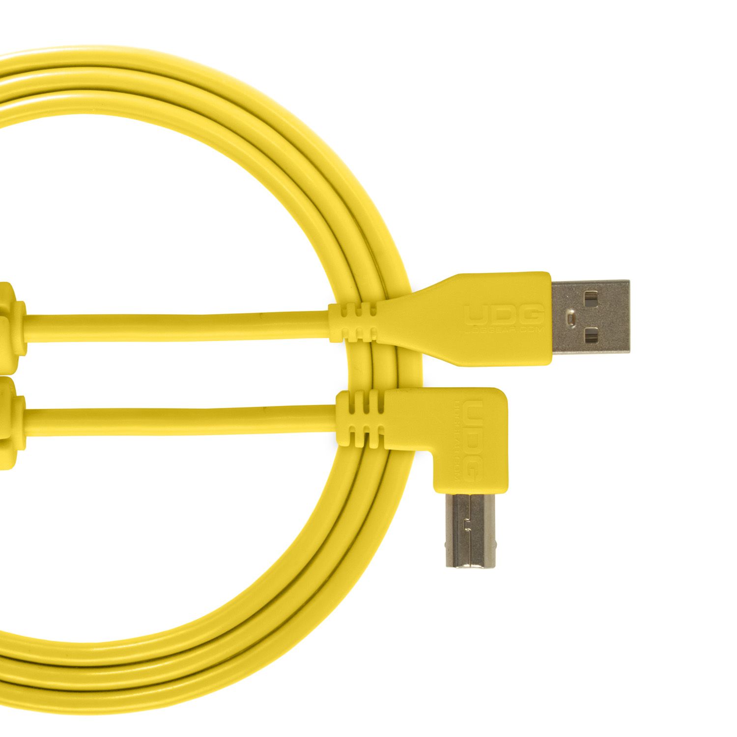 U95004YL UDG AUDIO CABLE USB 2.0 A-B YLW ANGLED 1M
