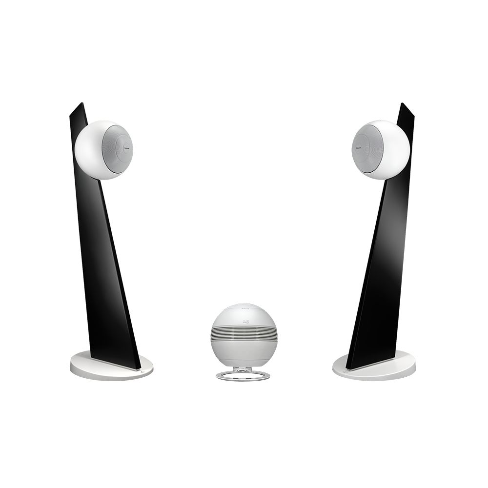 PEARL SUB + 2 BALTIC 5 ON STAND WHITE / BLACK