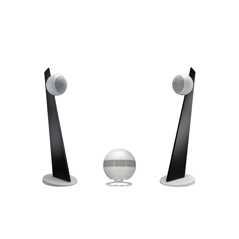 PEARL SUB + 2 RIGA 2 ON STAND WHITE / BLACK