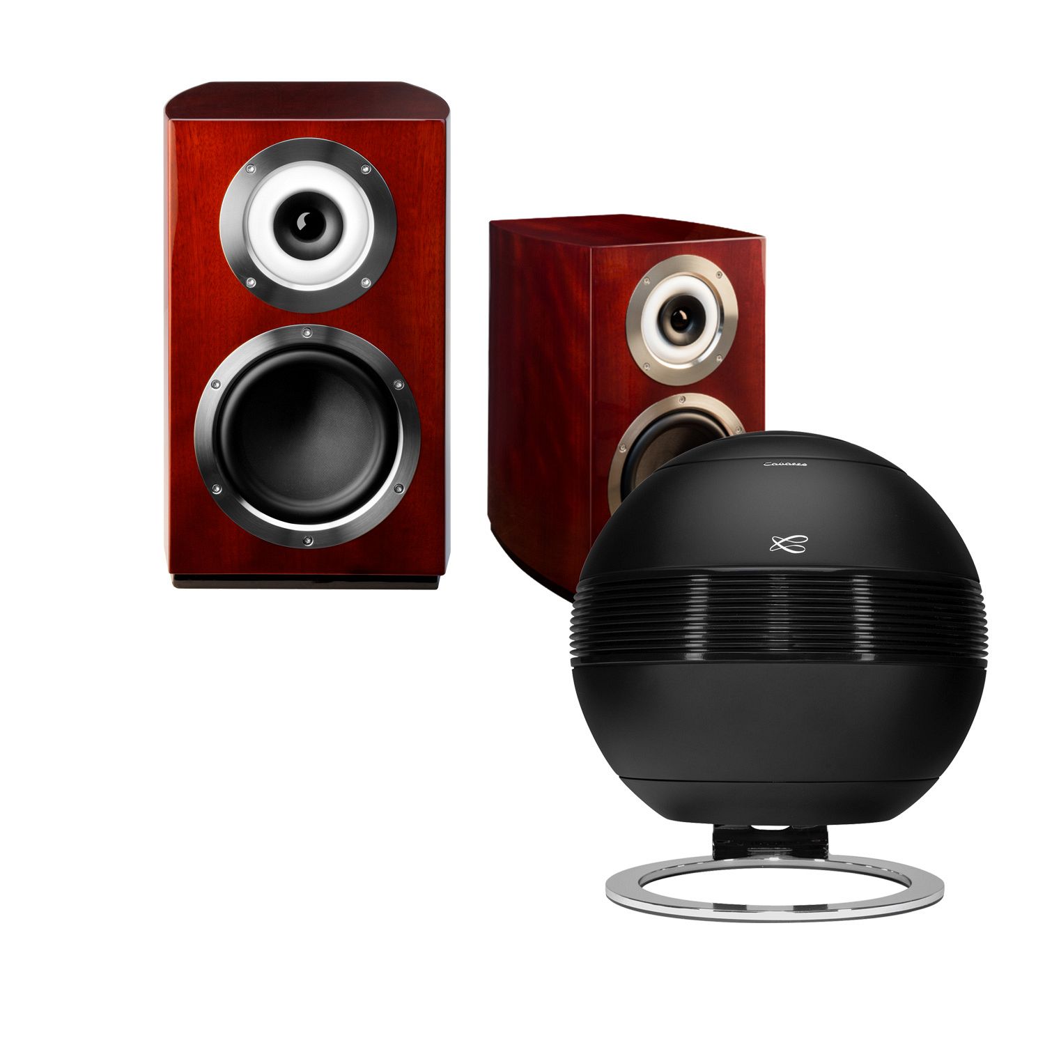 PEARL SUB + 2 MURANOS BLACK / MAHAGONY