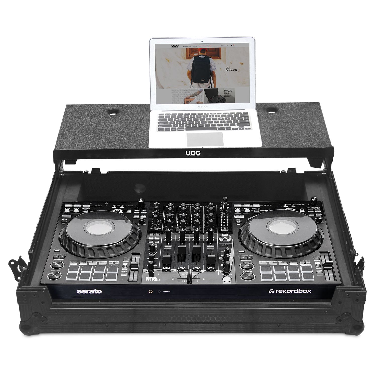 U91088BL FLT CASE DDJ-FLX10 BLK PLUS(L&W)