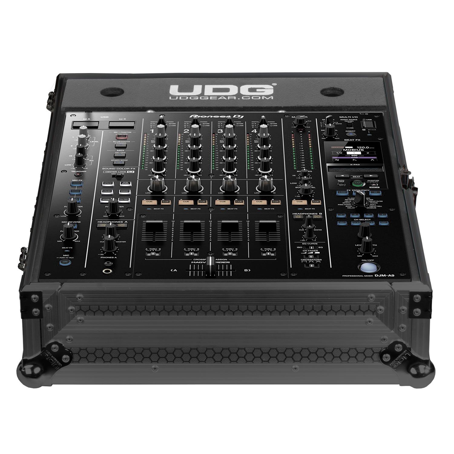 U91085BL FLT CASE DJM-A9 BLK PLUS(W)