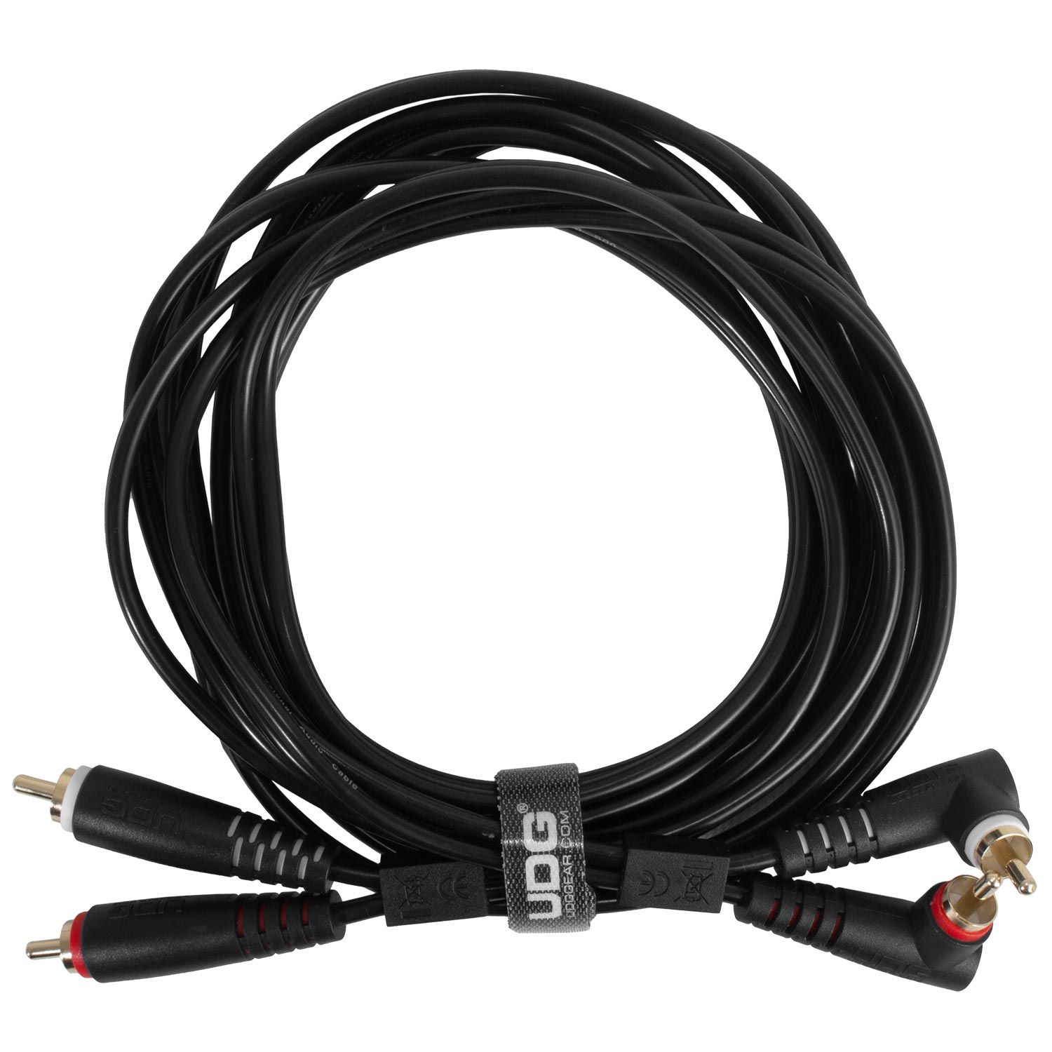 U97001BL UDG RCA-RCA CABLE SET BLK STRA 1.5M