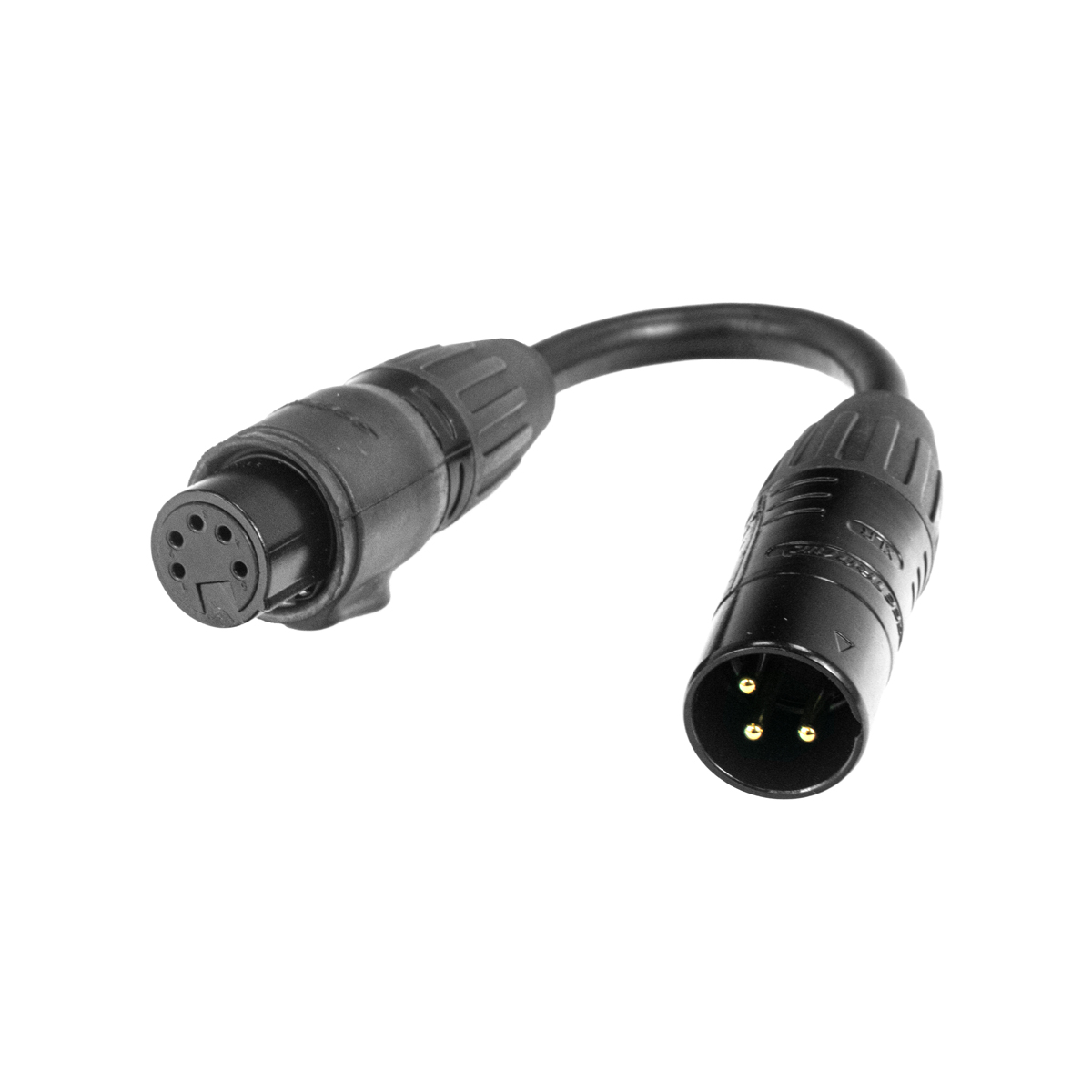 DMX 3PIN M TO 5PIN FM IP65
